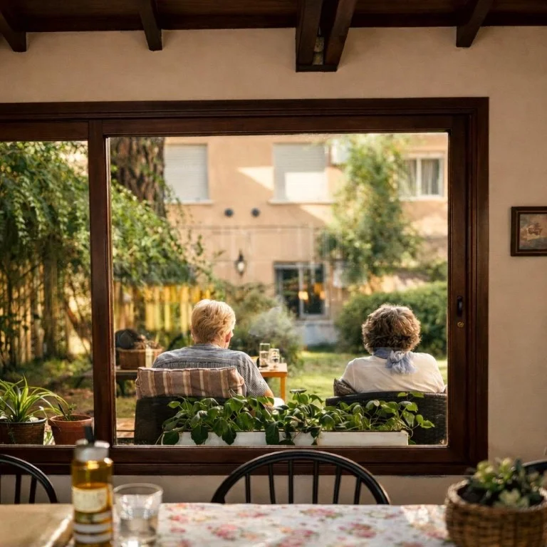 Vista del patio y jardín de la residencia Tango y Pampa